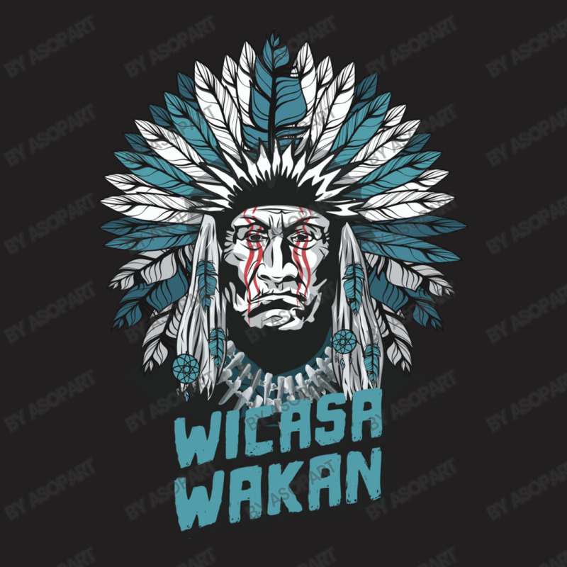 Native American Feather Headdress Wicasa Wakan T-shirt | Artistshot