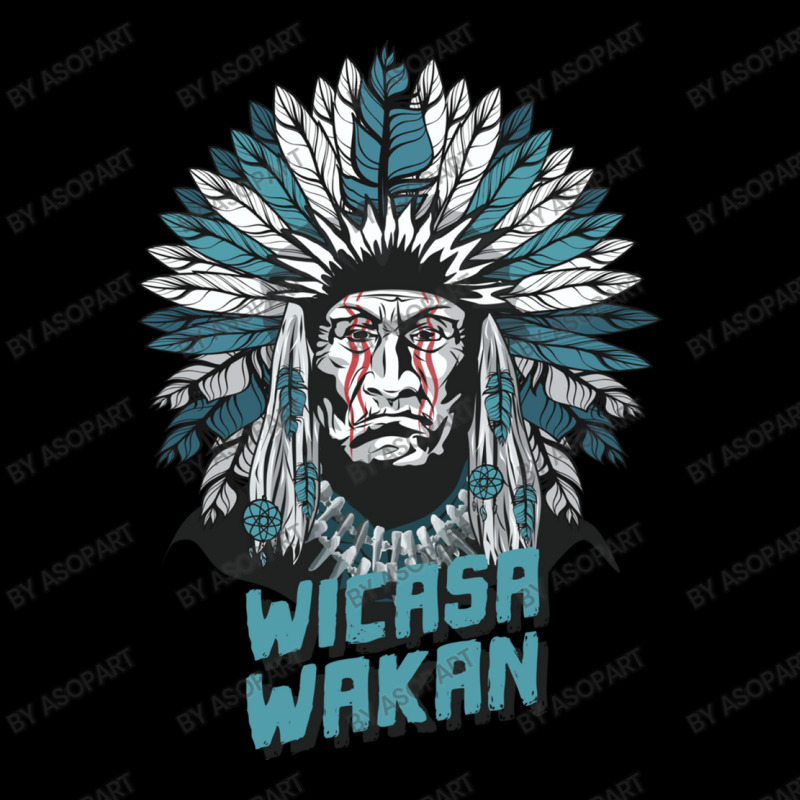 Native American Feather Headdress Wicasa Wakan Pocket T-shirt | Artistshot