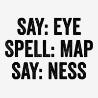 Say Eye Spell Map Say Ness T Shirt Landscape Canvas Print | Artistshot