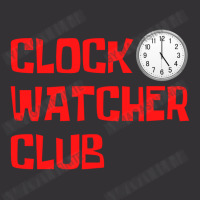 Clock Watcher Club (in Red Letters) Vintage Hoodie And Short Set | Artistshot