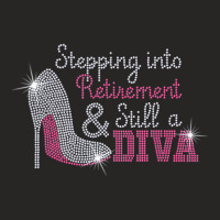 Stepping Into Retirement And Still A Boss Bling Rh Ladies Fitted T-shirt | Artistshot