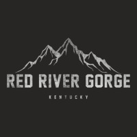 Distressed Red River Gorge Kentucky Long Sleeve T Ladies Fitted T-shirt | Artistshot