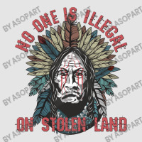 No One Is Illegal On Stolen Land American Indian Feather Headdress Exclusive T-shirt | Artistshot