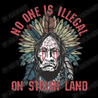 No One Is Illegal On Stolen Land American Indian Feather Headdress Fleece Short | Artistshot