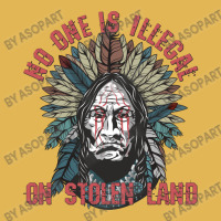 No One Is Illegal On Stolen Land American Indian Feather Headdress Vintage Hoodie And Short Set | Artistshot