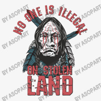 No One Is Illegal On Stolen Land Native American Red Paint At The Face Champion Hoodie | Artistshot