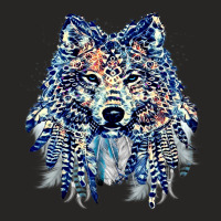 Native American Wolf Feathers Tribal Pretty Boho Ladies Fitted T-shirt | Artistshot