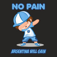 Dabbing Boy Argentina Soccer Fans Jersey Argentina Ladies Fitted T-shirt | Artistshot