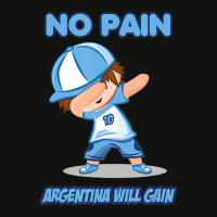 Dabbing Boy Argentina Soccer Fans Jersey Argentina Scorecard Crop Tee | Artistshot