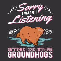 I Was Thinking About Groundhogs Marmot 31 Vintage Hoodie | Artistshot