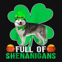 Full Of Shenanigans Alaskan Malamute Dog St Patric Graphic T-shirt | Artistshot