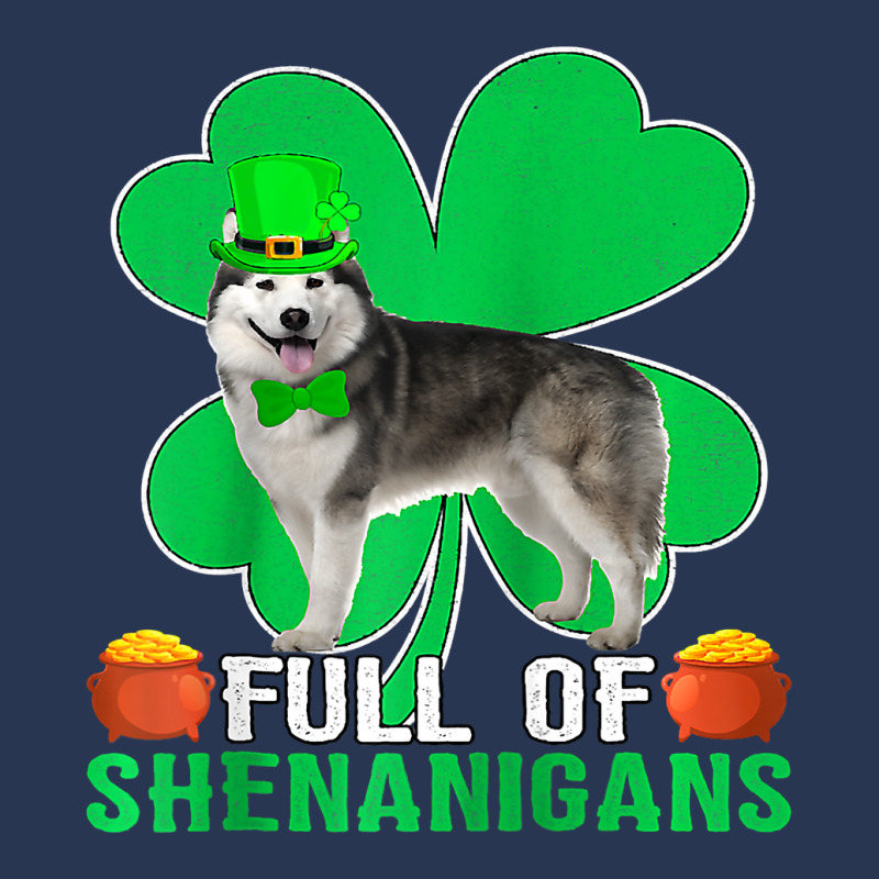 Full Of Shenanigans Alaskan Malamute Dog St Patric Men Denim Jacket | Artistshot