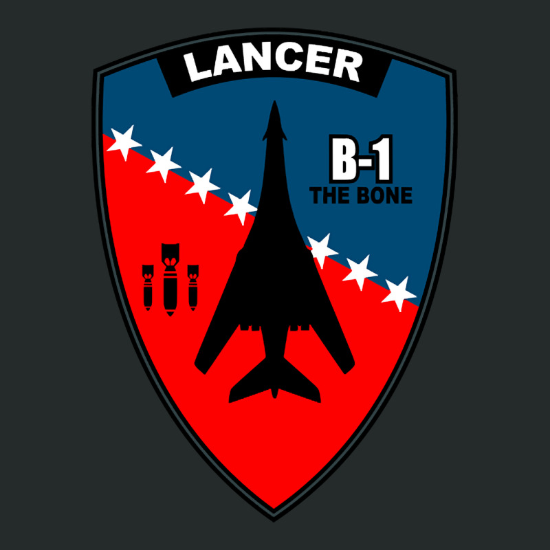 Hot Trend B-1 Lancer Patch (2) Women's Triblend Scoop T-shirt by centralfantast | Artistshot