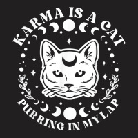 Karma Is A Cat Purring In My Lap Celestial T Shirt T-shirt | Artistshot