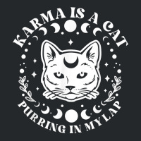 Karma Is A Cat Purring In My Lap Celestial T Shirt Crewneck Sweatshirt | Artistshot