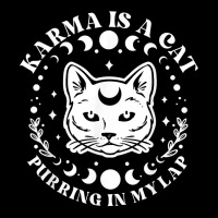 Karma Is A Cat Purring In My Lap Celestial T Shirt Men's 3/4 Sleeve Pajama Set | Artistshot