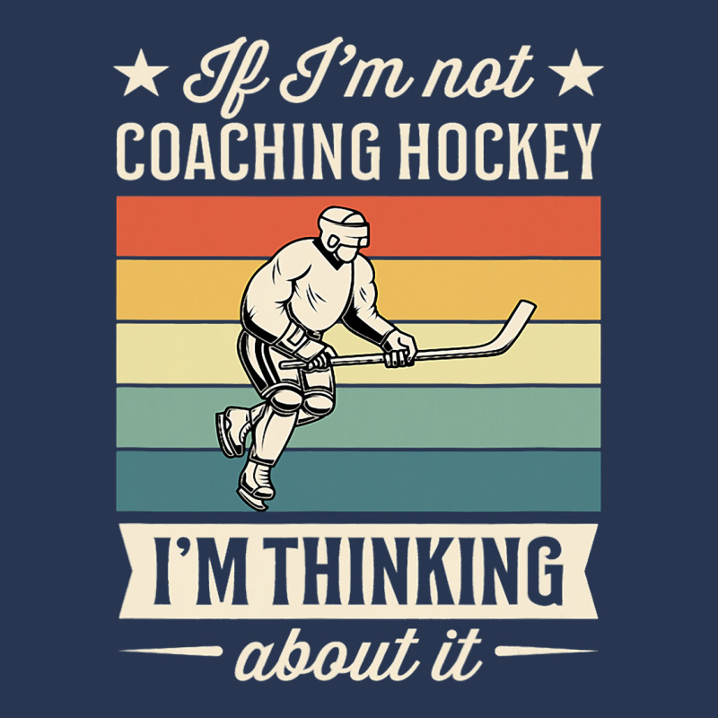 If Im Not Coaching Hockey Im Thinking About It Men Denim Jacket | Artistshot