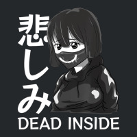 Dead Inside Japanese Sad Anime Girl Soft Grunge Em Crewneck Sweatshirt | Artistshot