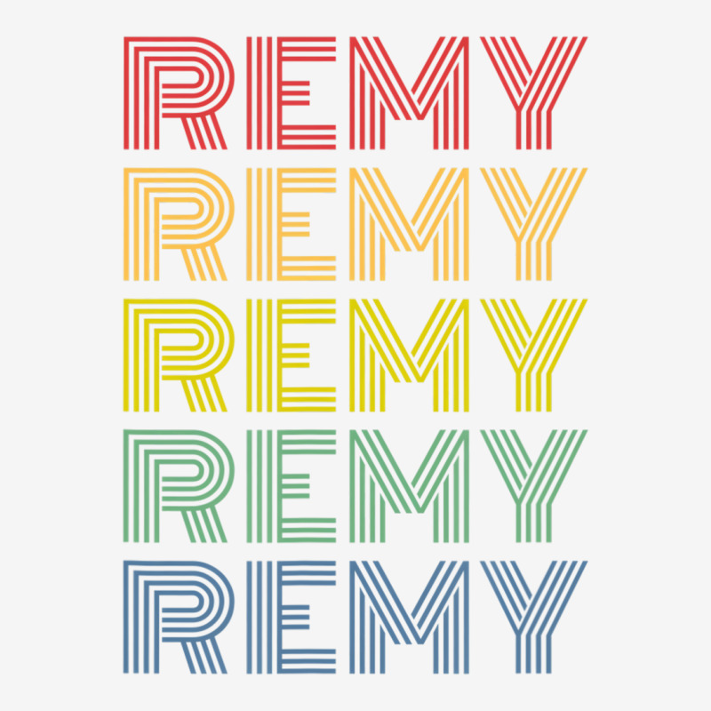 Remy Wordmark Pattern Personalized Name Retro T Sh Adjustable Cap by holden | Artistshot