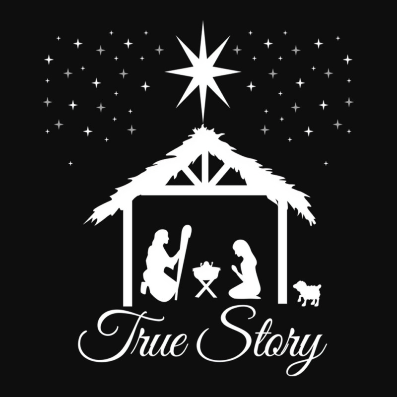 Christmas Nativity Shirt True Story Nativity Scene Crop Top by dong | Artistshot