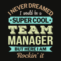 Team Manager Gift Funny Appreciation T Shirt Scorecard Crop Tee | Artistshot