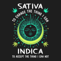 Sativa To Change The Things I Can Indica Cannabis Classic T-shirt | Artistshot