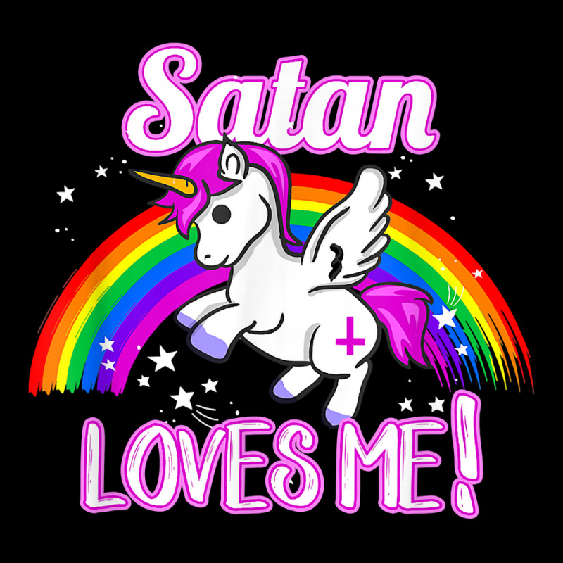 Satan Loves Me  Unicorn Religion Non Believer God Baby Bibs by refahnes | Artistshot