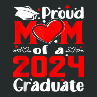 Proud Mom Of A Senior 24 Class Of 2024 Graduate He Women's Triblend Scoop T-shirt | Artistshot