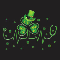 St Patricks Day Clover Heartbeat Irish Nurse Shamr T-shirt | Artistshot