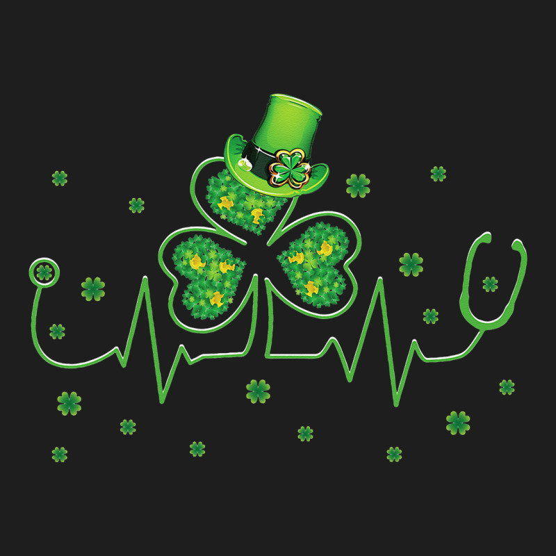 St Patricks Day Clover Heartbeat Irish Nurse Shamr Classic T-shirt | Artistshot