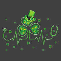 St Patricks Day Clover Heartbeat Irish Nurse Shamr Vintage T-shirt | Artistshot