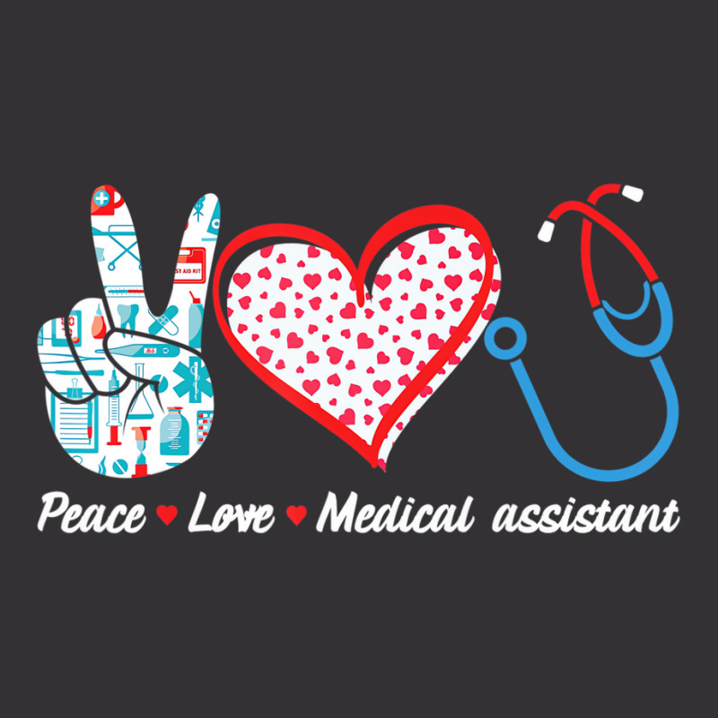 Love Medical Assistant For Medical Student Or Assi Vintage Hoodie by mheny | Artistshot