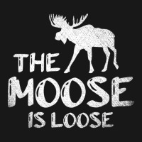 The Moose Is Loose Funny Wildlife Animal Canadian Flannel Shirt | Artistshot