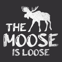 The Moose Is Loose Funny Wildlife Animal Canadian Vintage Hoodie | Artistshot