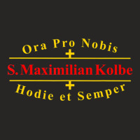 Saint Maximilian Kolbe Catholic Latin Gift T Shirt Ladies Fitted T-shirt | Artistshot