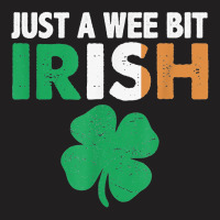 St. Patrick's Day Just A Wee Bit Irish Ireland Fla T-shirt | Artistshot