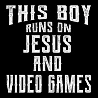 This Boy Runs On Jesus And Video Games Christian G Adjustable Cap | Artistshot