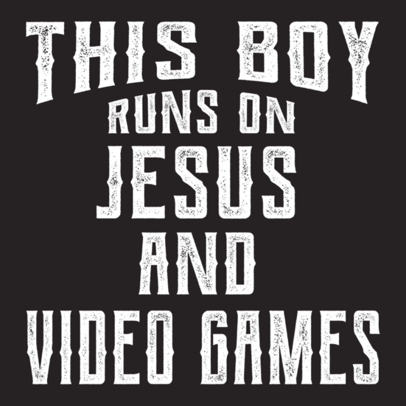 This Boy Runs On Jesus And Video Games Christian G Vintage Cap by karynadreck | Artistshot