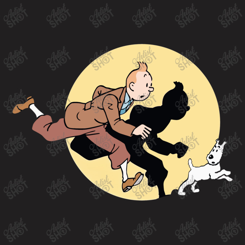 Panic Tintin T-shirt | Artistshot