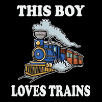 This Boy Loves Trains Gift Train Wagon Lover Gifts Youth Zipper Hoodie | Artistshot