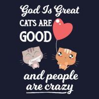 Cat Mom Gifts T  Shirt God Is Great Cats Are Good And People Are Crazy Women's V-neck T-shirt | Artistshot