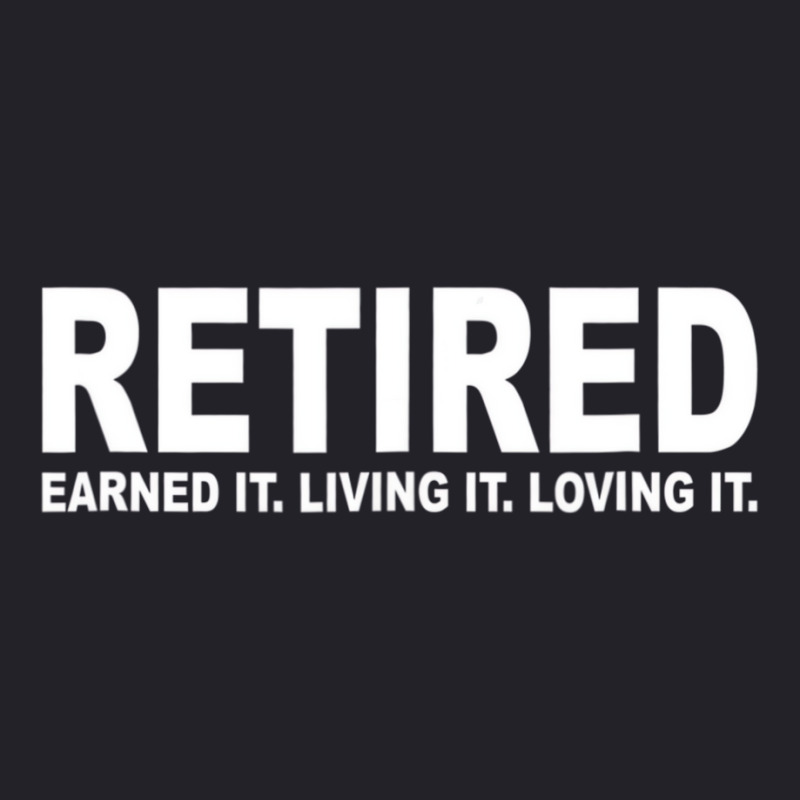 Retired Earned It Living It And Loving It T Shirt Unisex Sherpa-lined Denim Jacket | Artistshot