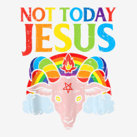 Today Not Jesus Satan Goat Satanic Rainbow Satanis Baby Beanies | Artistshot