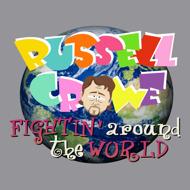 Russel Crowe Fightin' Around The World (south Park Men's 3/4 Sleeve Pajama Set | Artistshot