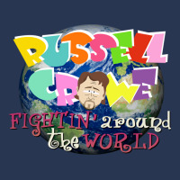 Russel Crowe Fightin' Around The World (south Park Men Denim Jacket | Artistshot