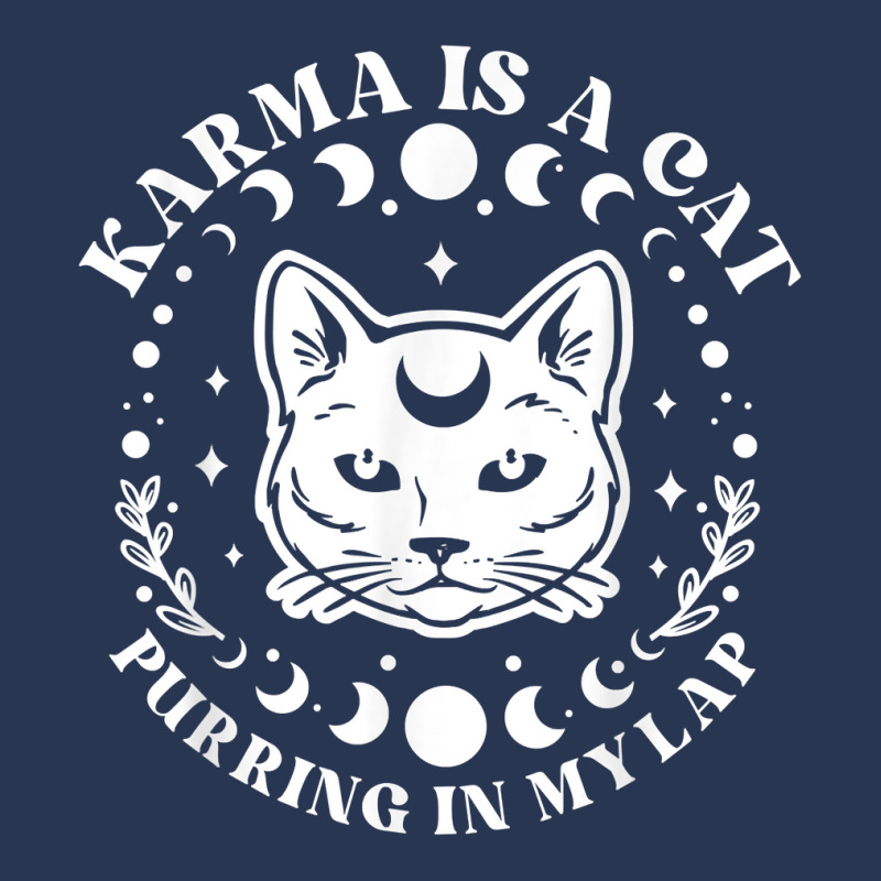 Karma Is A Cat Purring In My Lap Celestial T Shirt Men Denim Jacket | Artistshot