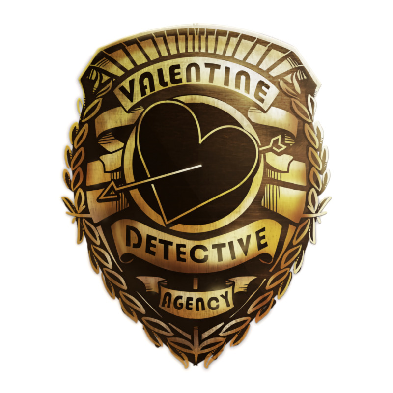 Valentine Detective Agency Gold V-Neck Tee by imnidadianis2 | Artistshot