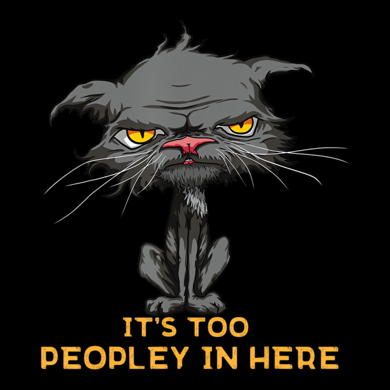 It's Too Peopley In Here Bored Cat Funny Introvert Fleece Short by scrabeck | Artistshot