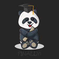 Finally! Master Bachelor Panda Student Graduated U Ladies Fitted T-shirt | Artistshot