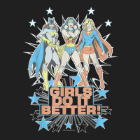 Wonder Woman Supergirl Batgirl Girls Do It Better Drawstring Bags | Artistshot